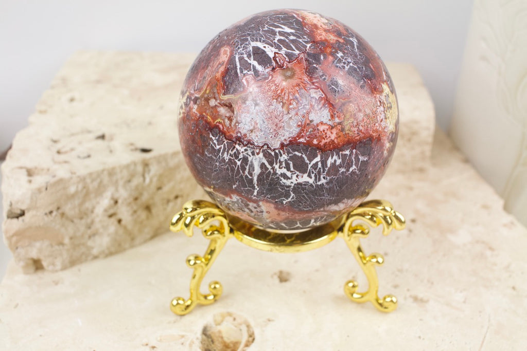 Mexican Lace Agate Sphere 6.2cm