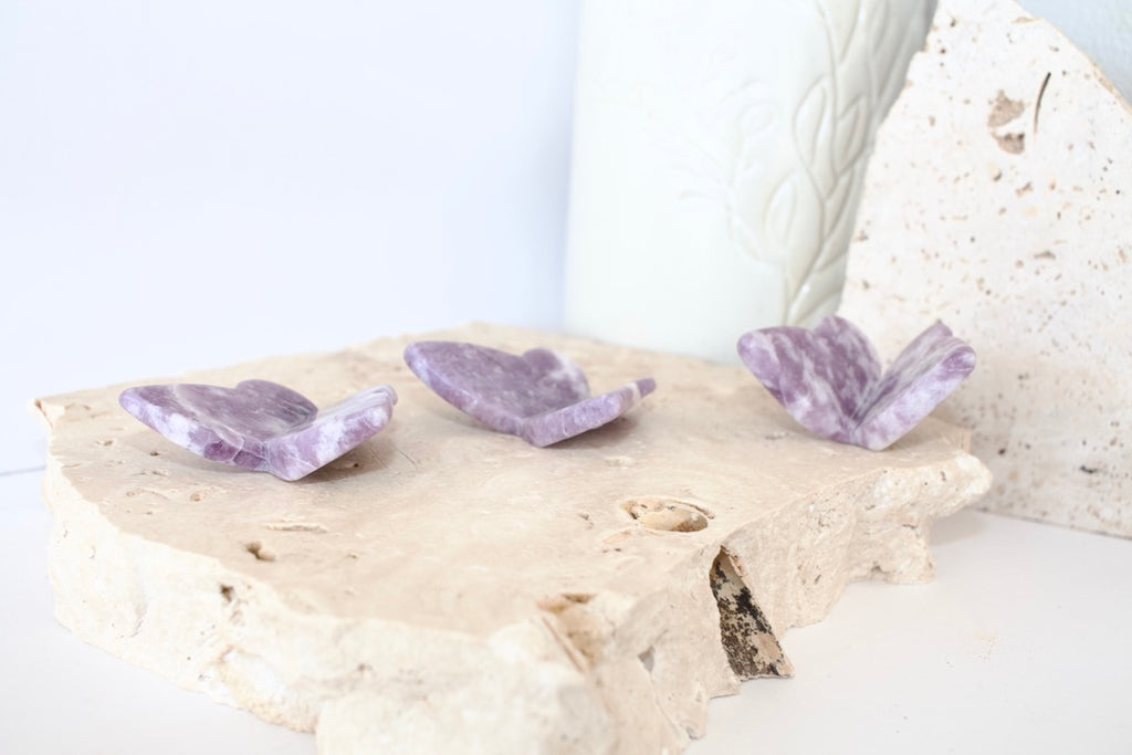 Lepidolite 3D Butterfly 5cm