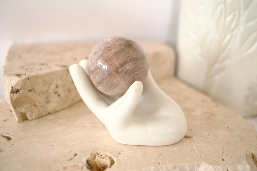 Ceramic Hand Stand for Spheres, Palms and Hearts
