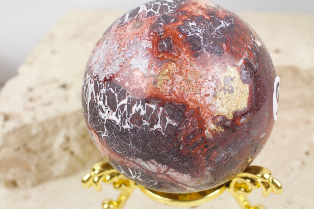 Mexican Lace Agate Sphere 6.2cm