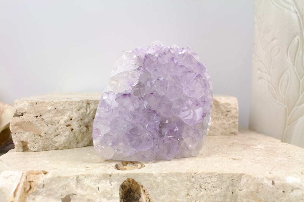 Light Purple Amethyst Cluster 7cm