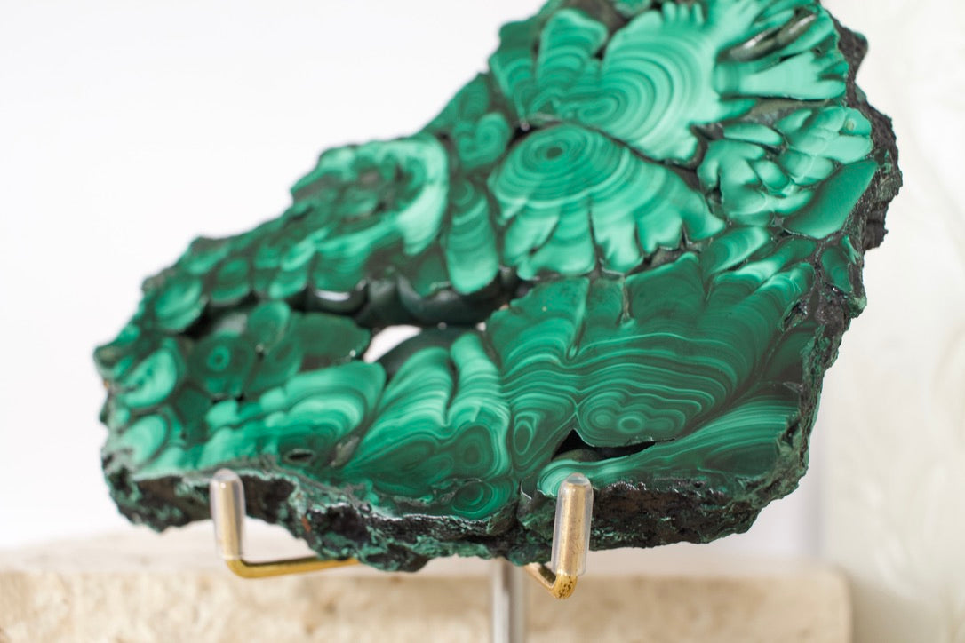 Malachite Polished Slice 12.8cm