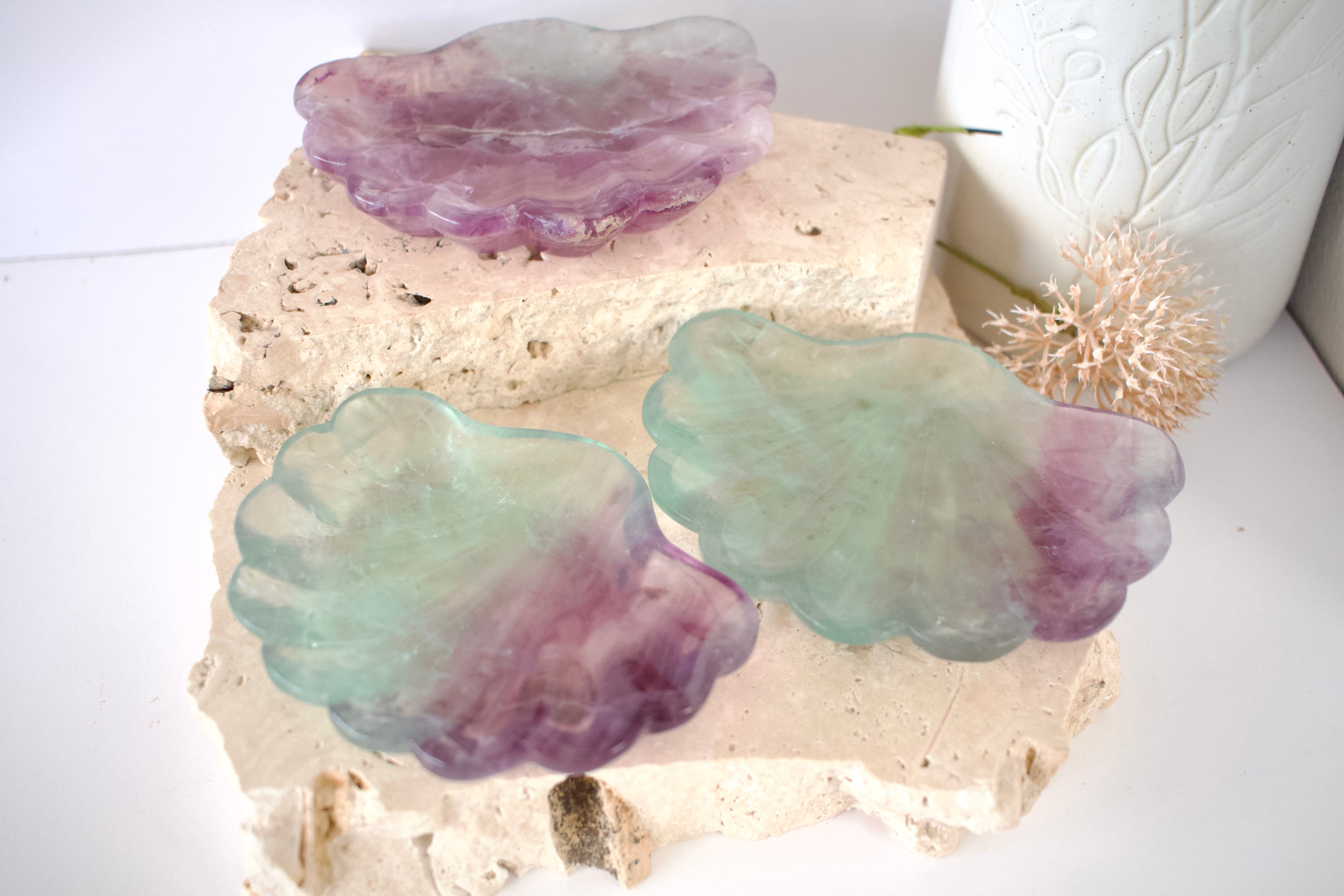 Fluorite Shell Dish 9.5cm - 12cm