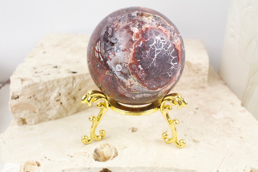 Mexican Lace Agate Sphere 6.2cm
