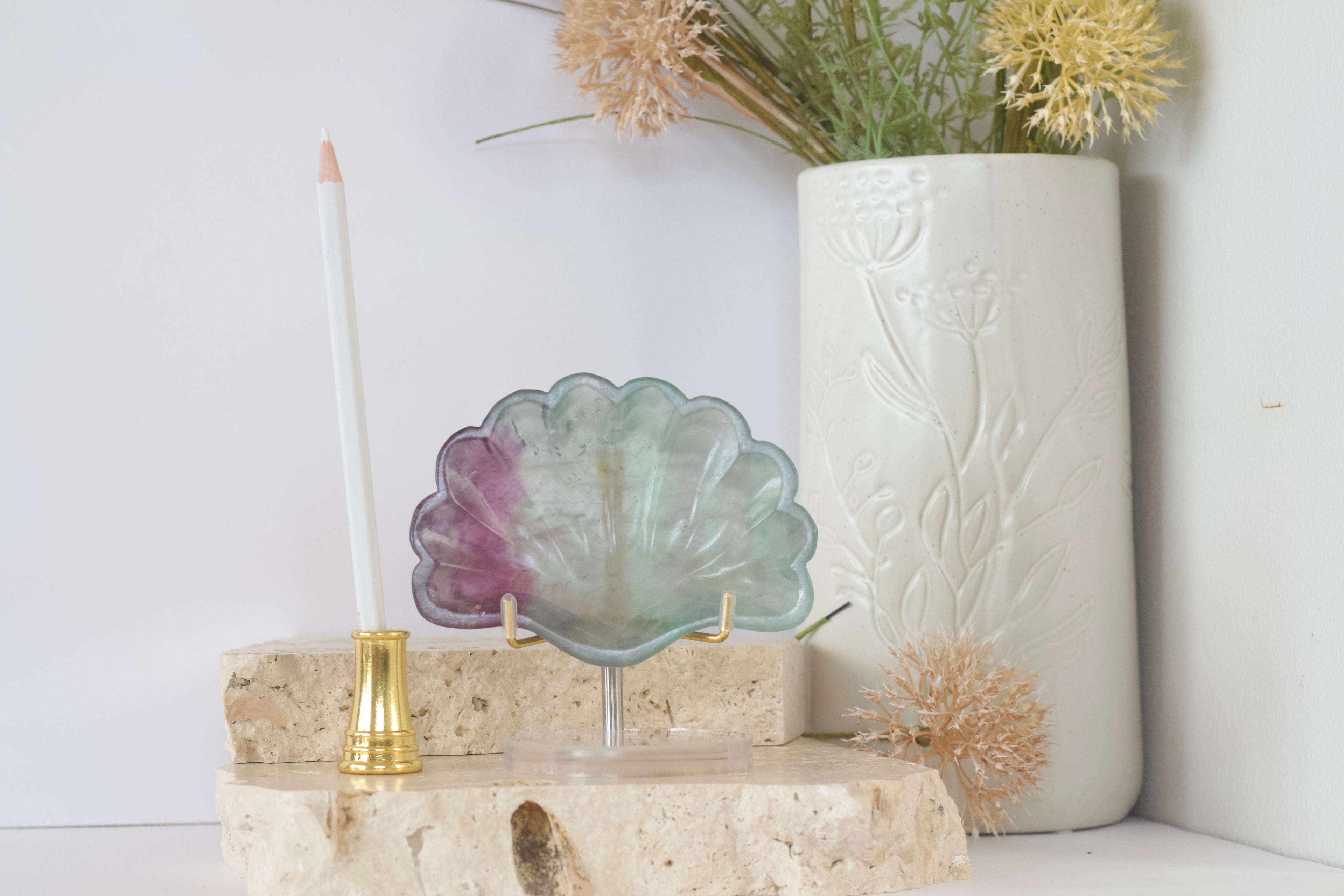 Fluorite Shell Dish 9.5cm - 12cm