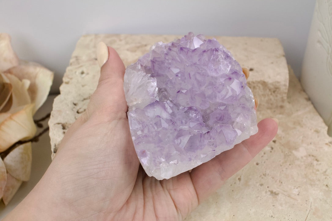 Light Purple Amethyst Cluster 7cm