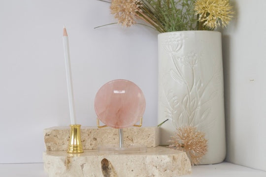 Rose Quartz Dish 7.5cm