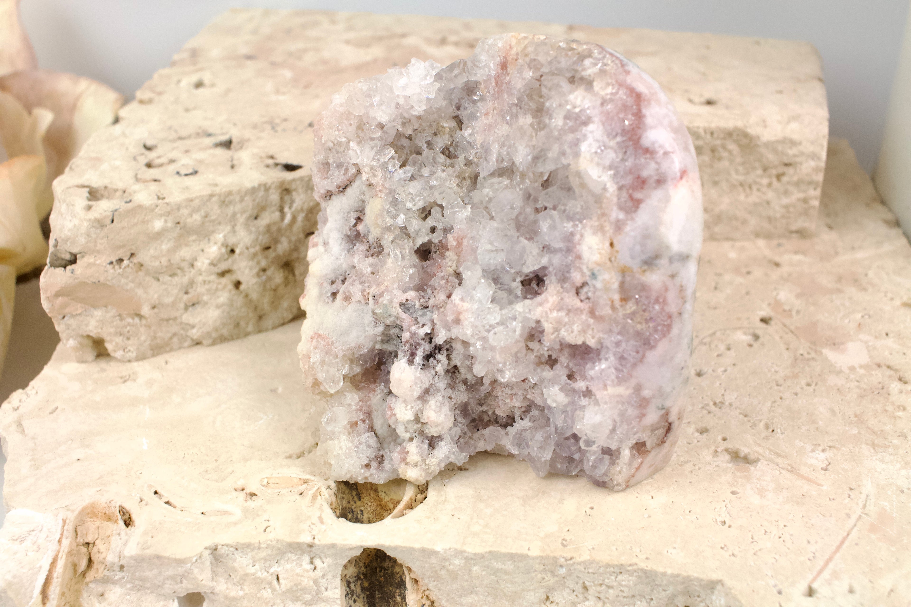 Pink Amethyst Cluster 9cm