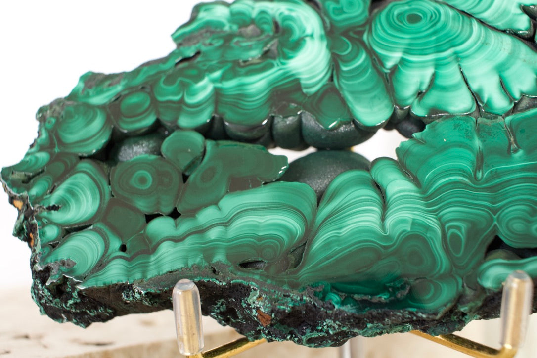 Malachite Polished Slice 12.8cm