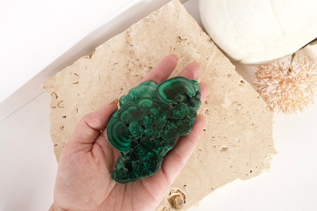 Malachite Slice 10.7cm