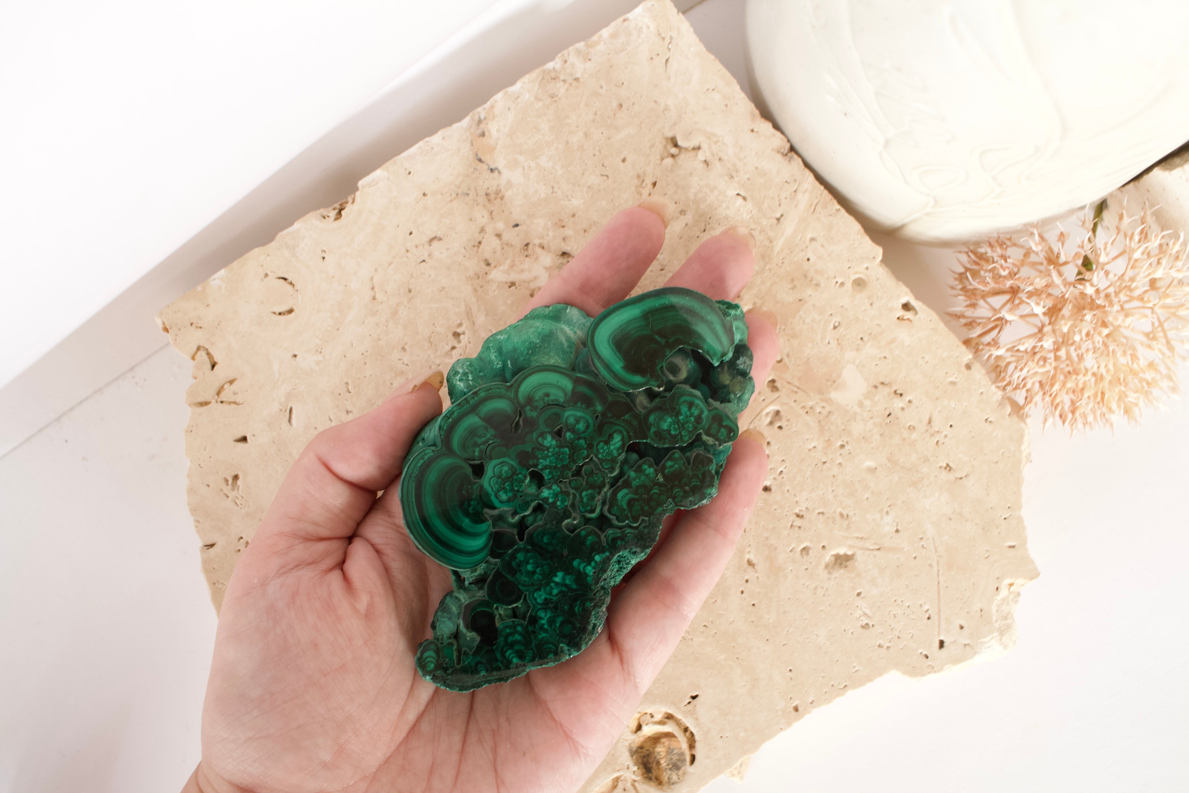 Malachite Slice 10.7cm