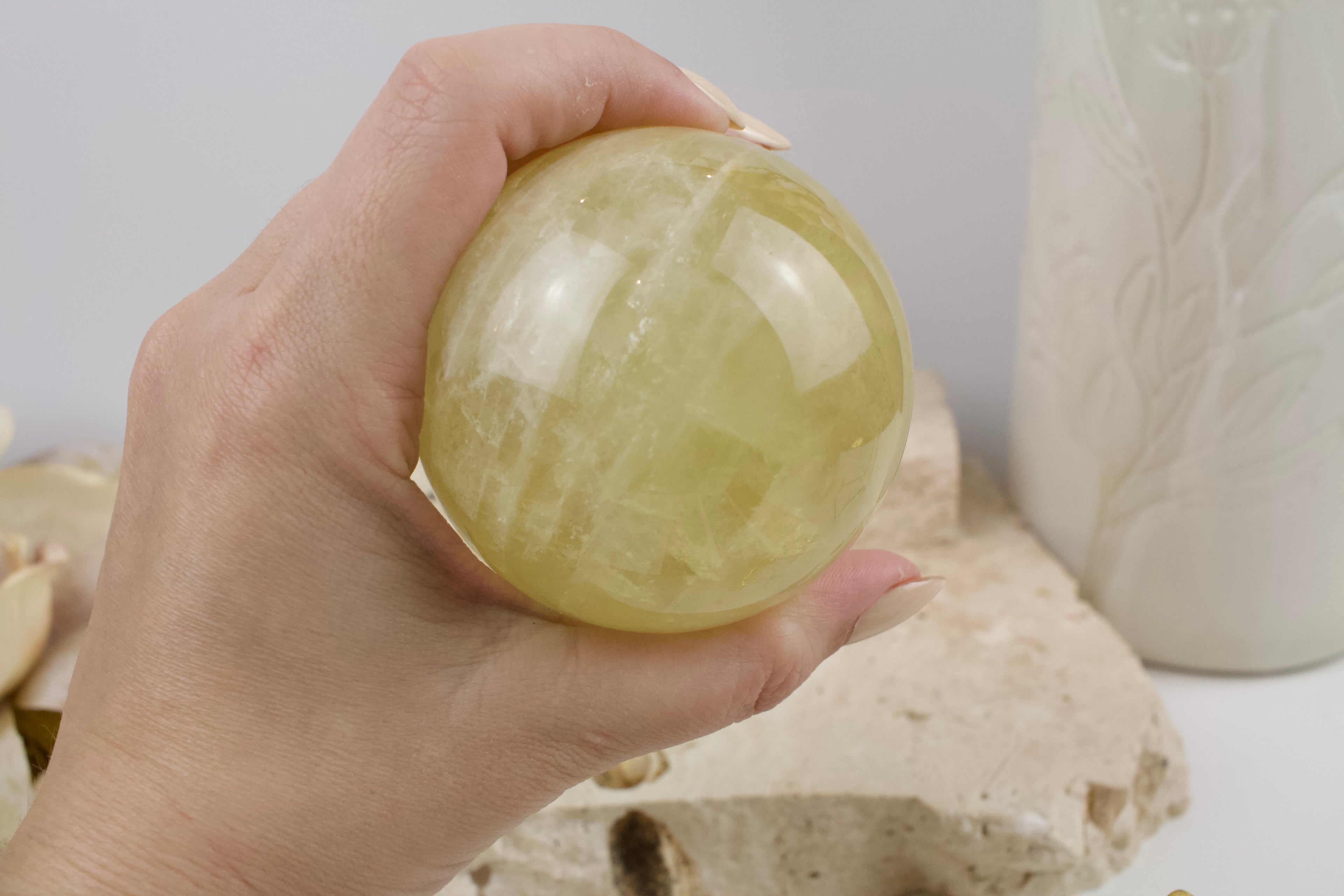 Citrine Sphere 6.7cm