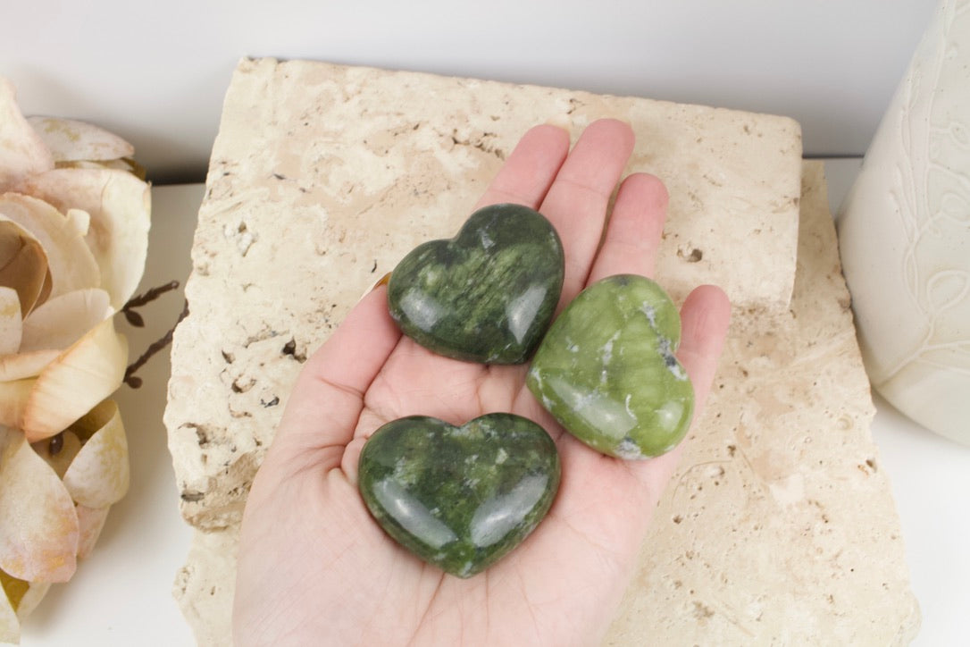 Green Jade Heart 4.5cm