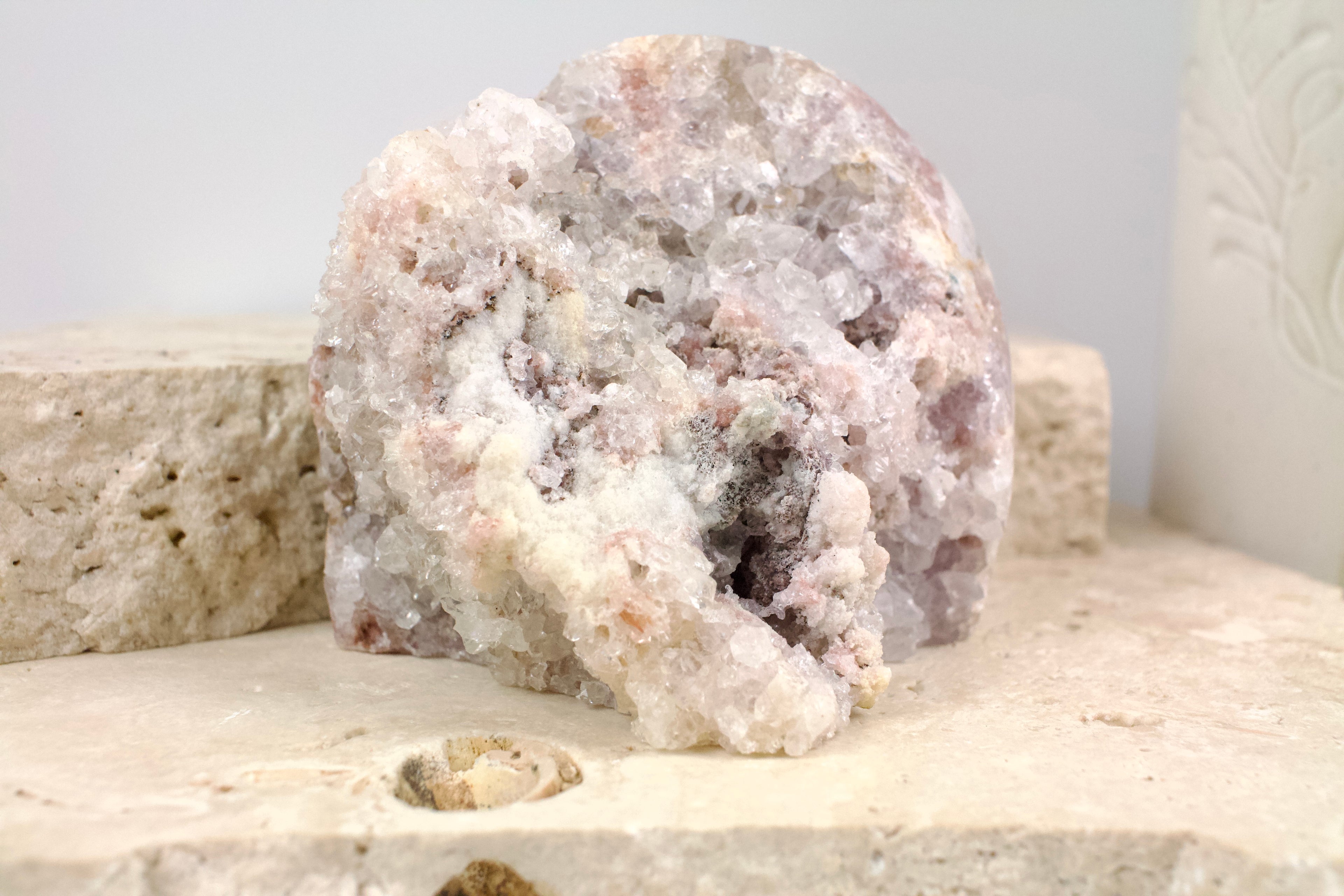 Pink Amethyst Cluster 9cm