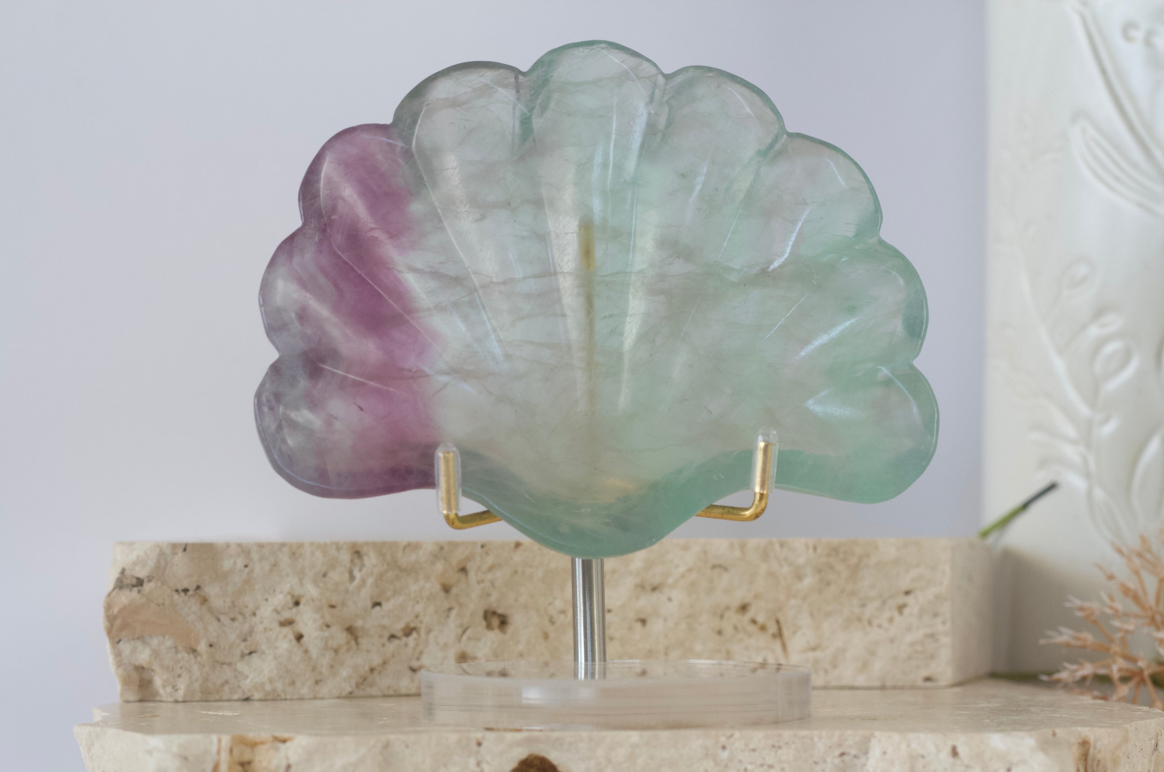 Fluorite Shell Dish 9.5cm - 12cm