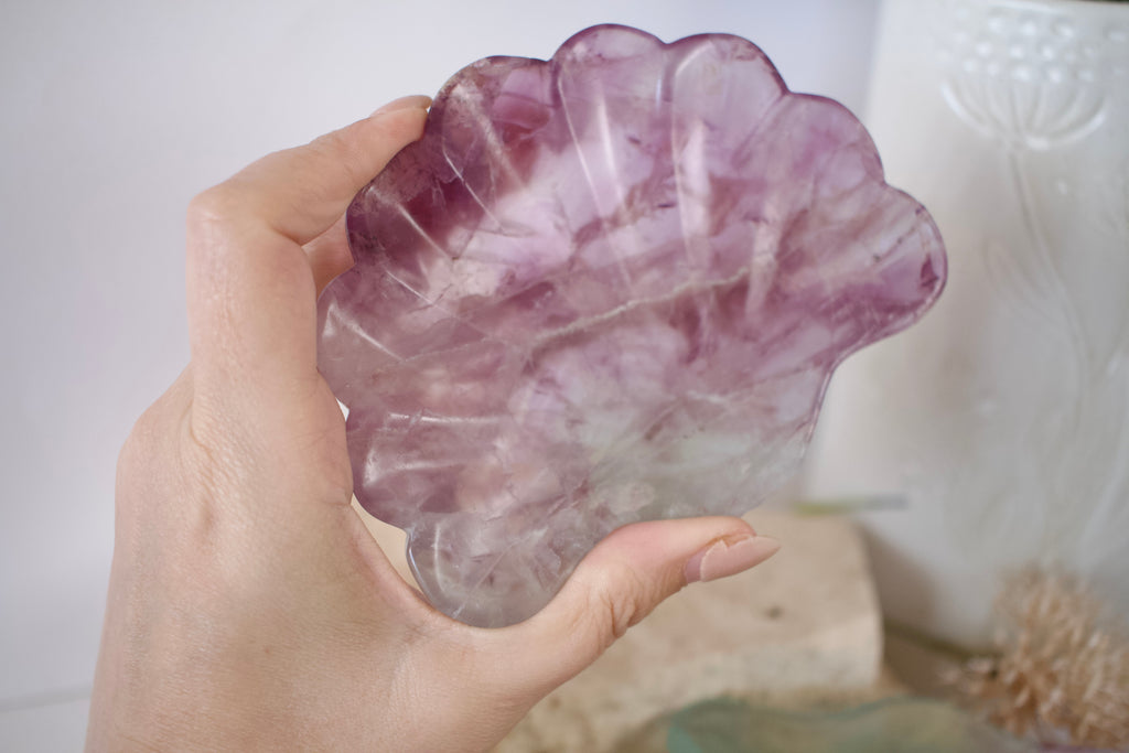 Fluorite Shell Dish 9.5cm - 12cm