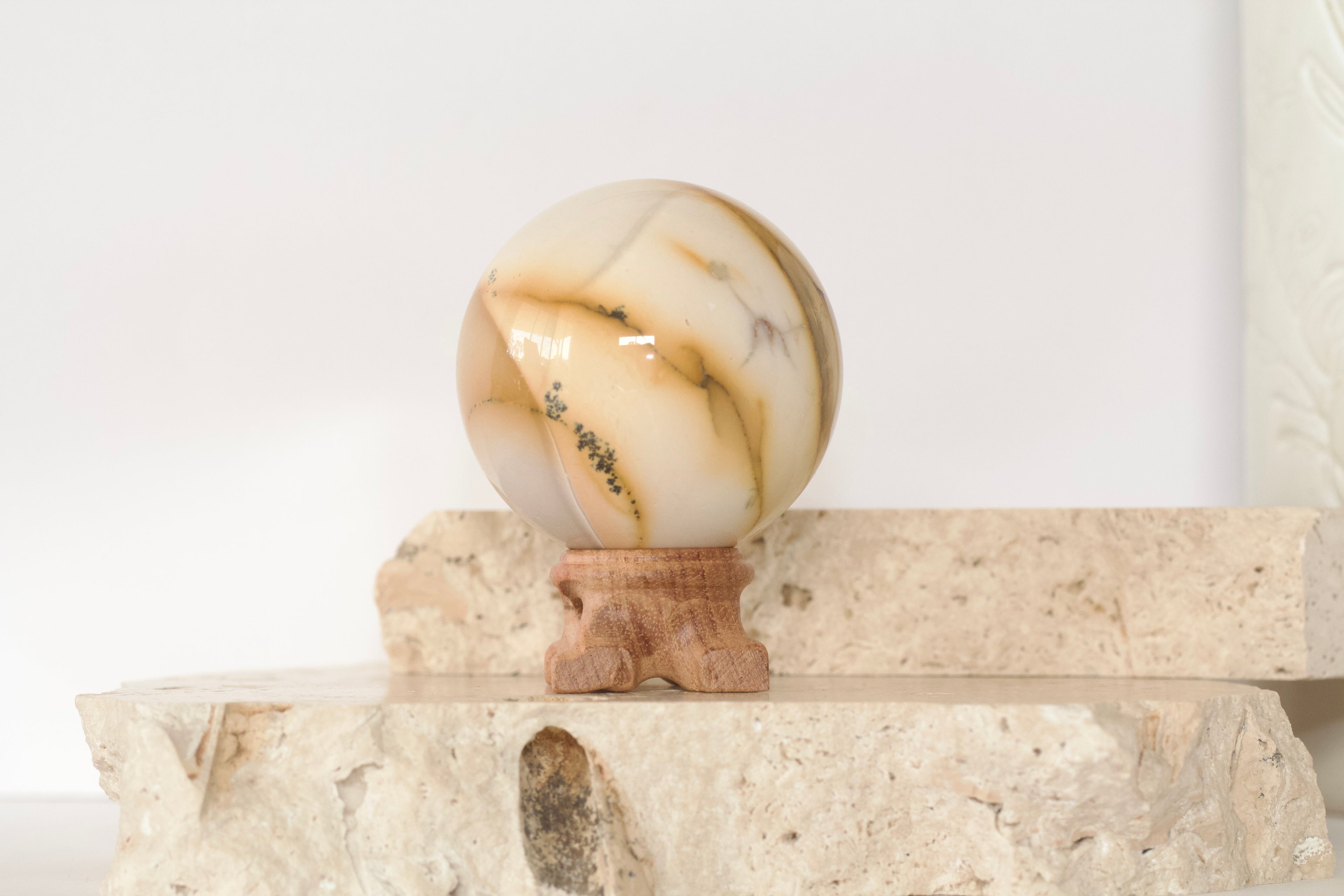 Mookaite Sphere with Dendrites 6.5cm