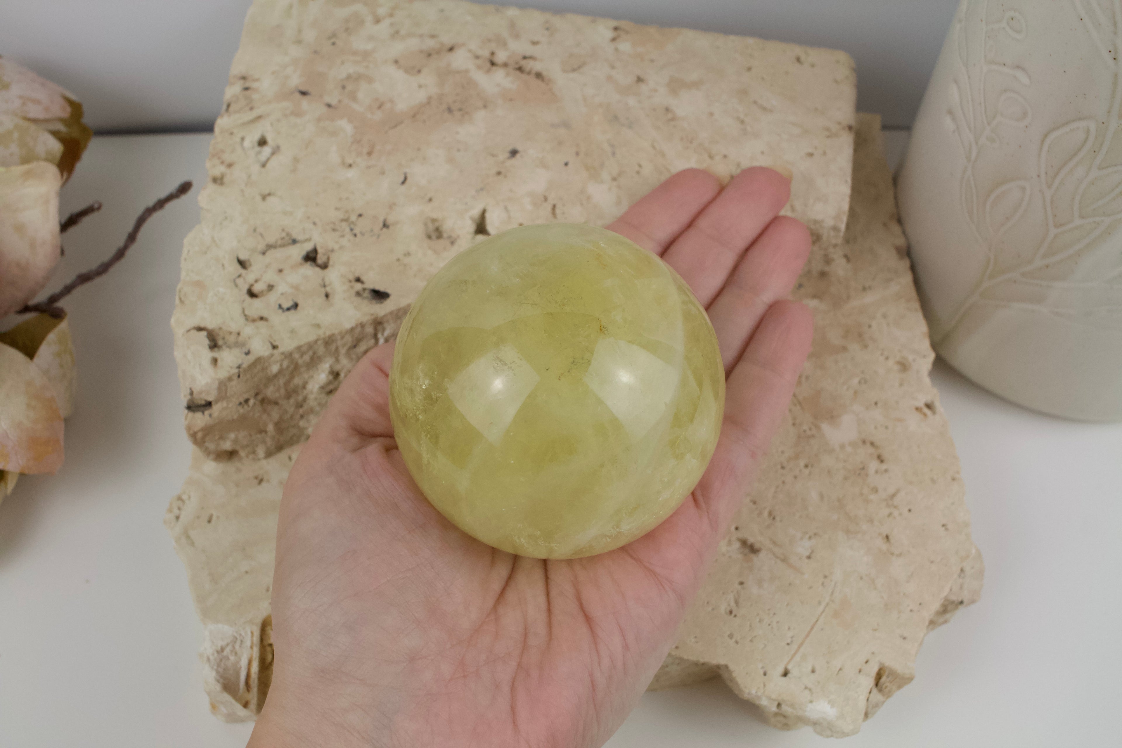 Citrine Sphere 6.7cm
