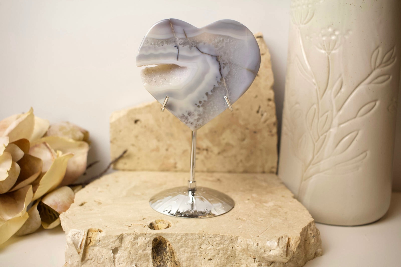 Agate Heart 9cm