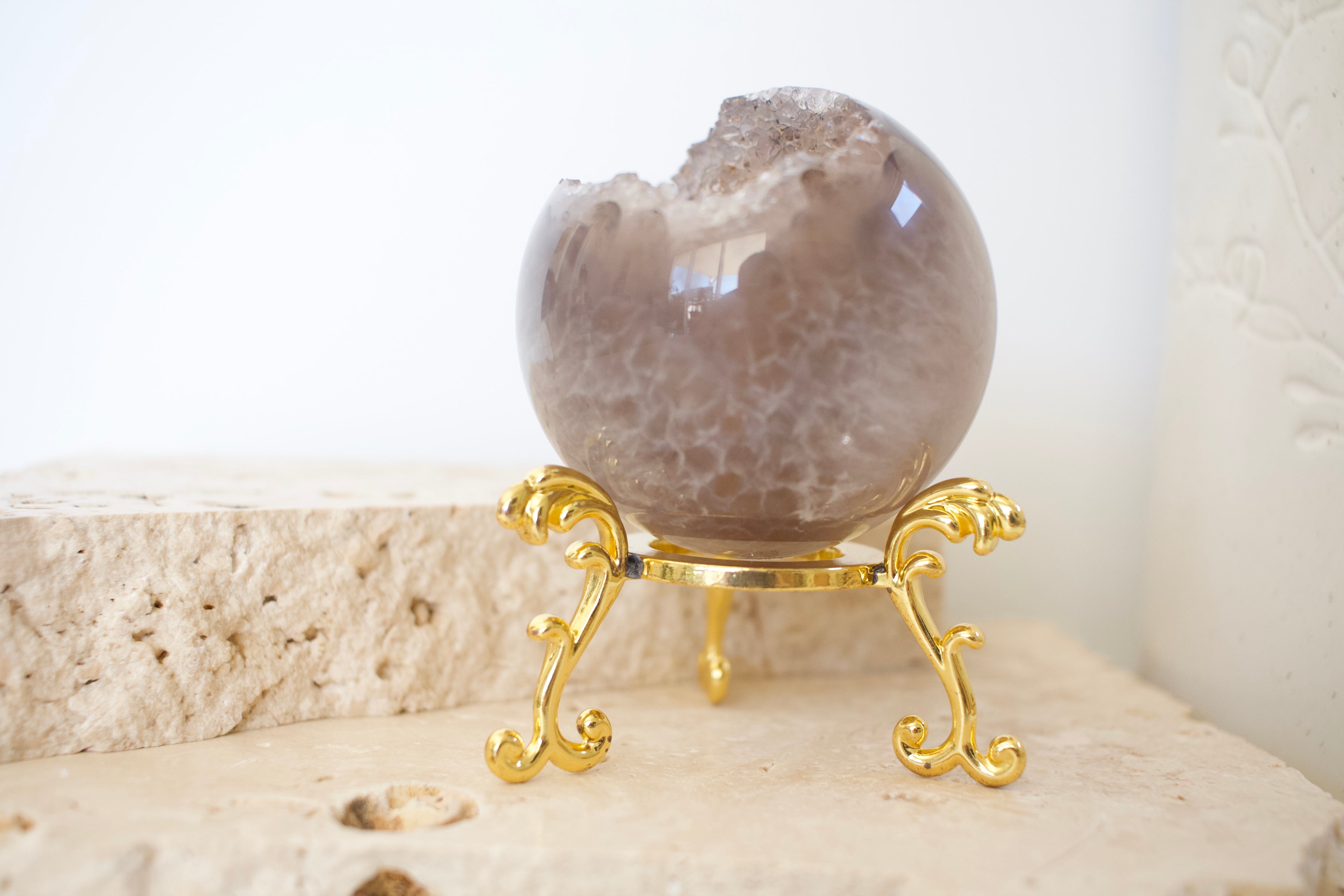 Drusy Agate Sphere 6.5cm