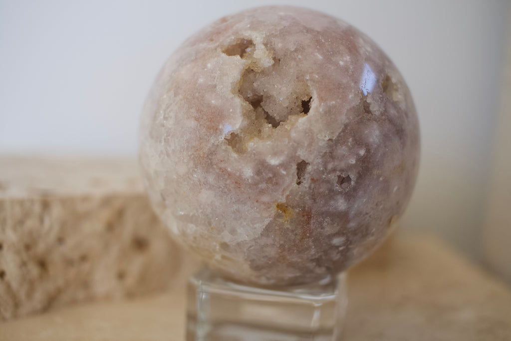 Pink Amethyst Druzy Sphere 6.5cm