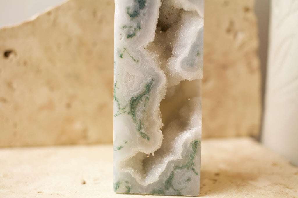 Moss Tower w/ Sugar Drusy 11.5cm