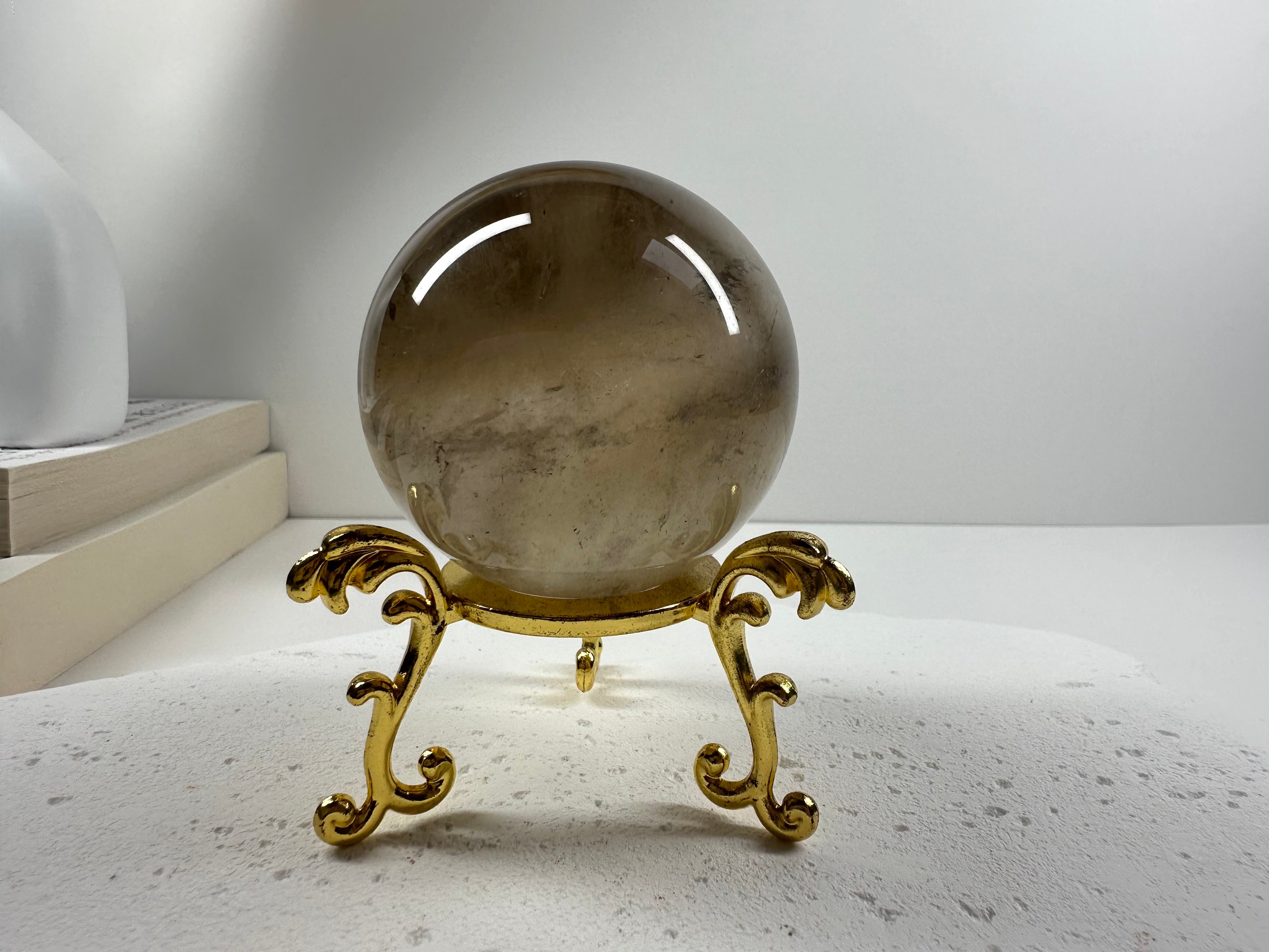 Smokey Quartz Spheres ~6cm