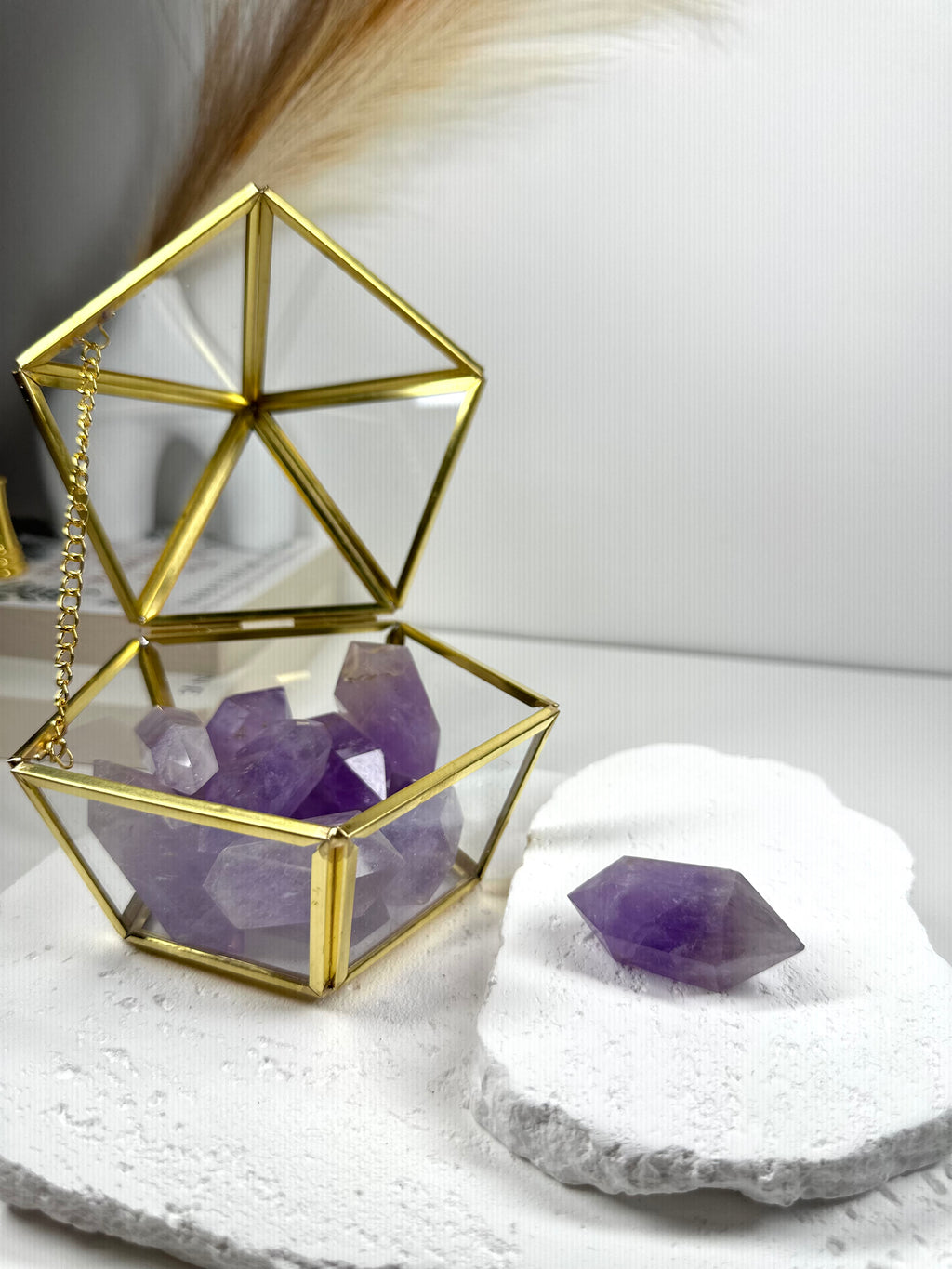 Amethyst Double Terminated Point ~4cm