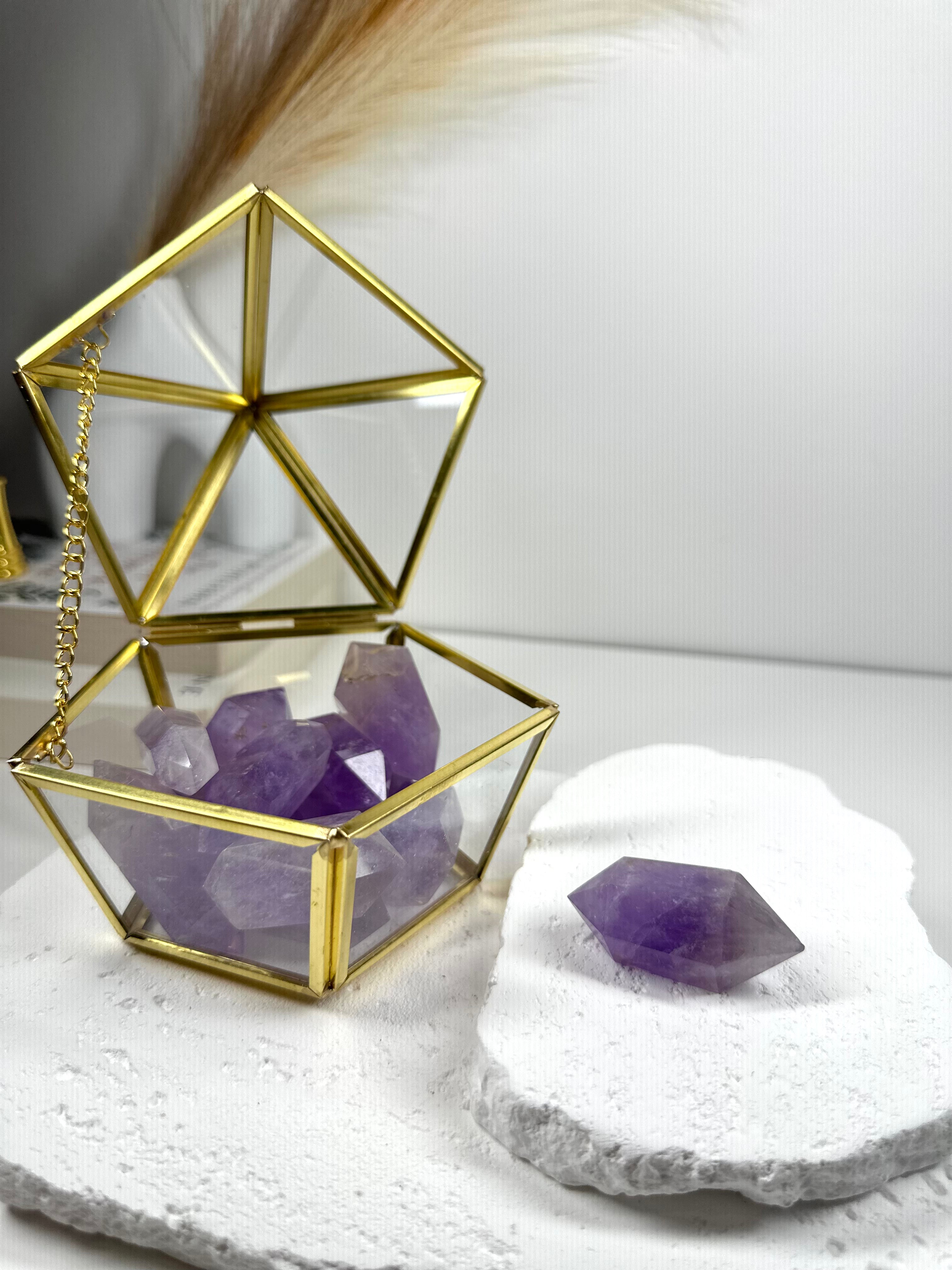 Amethyst Double Terminated Point ~4cm