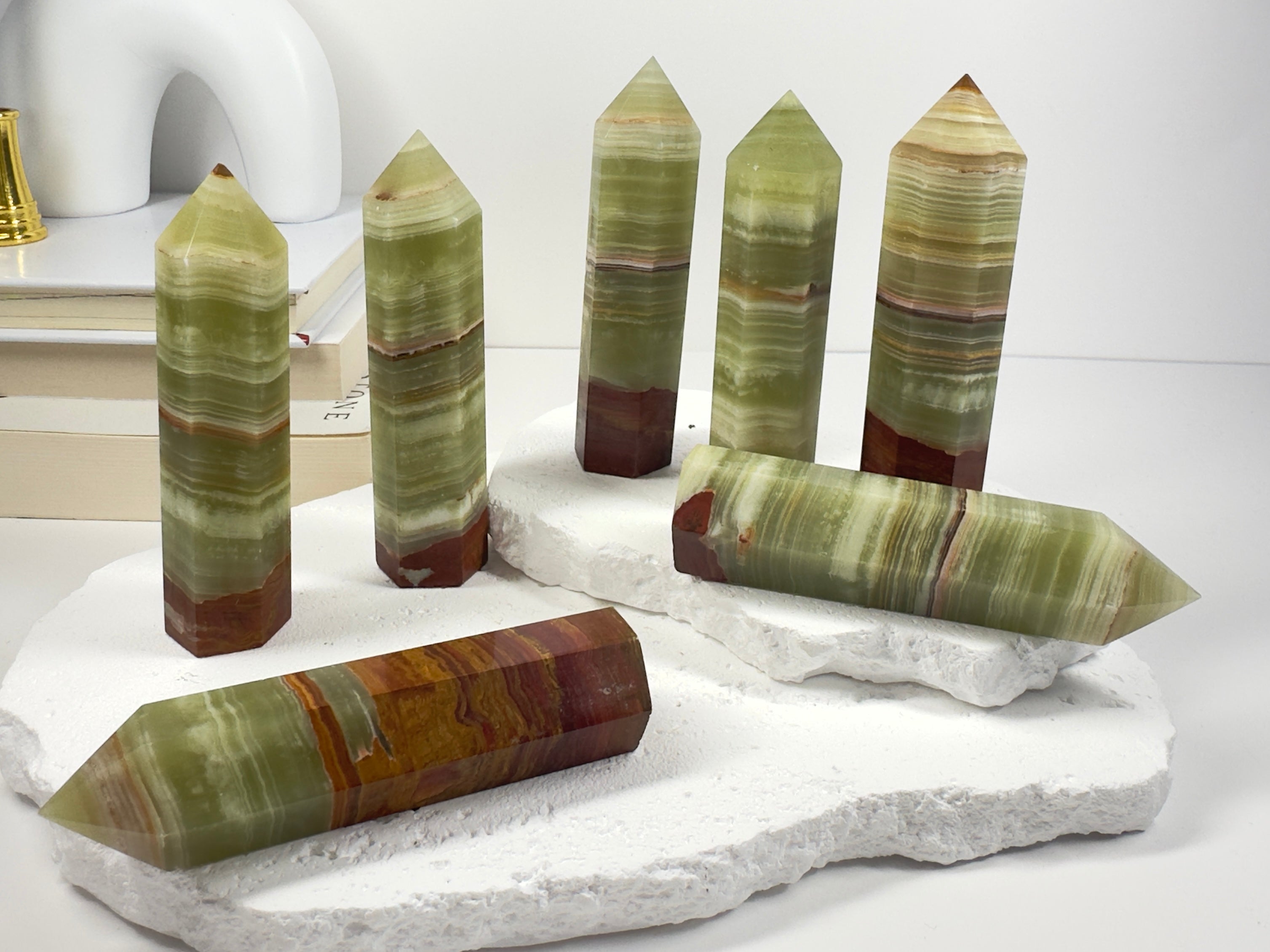 Banded Calcite Towers 9.5cm