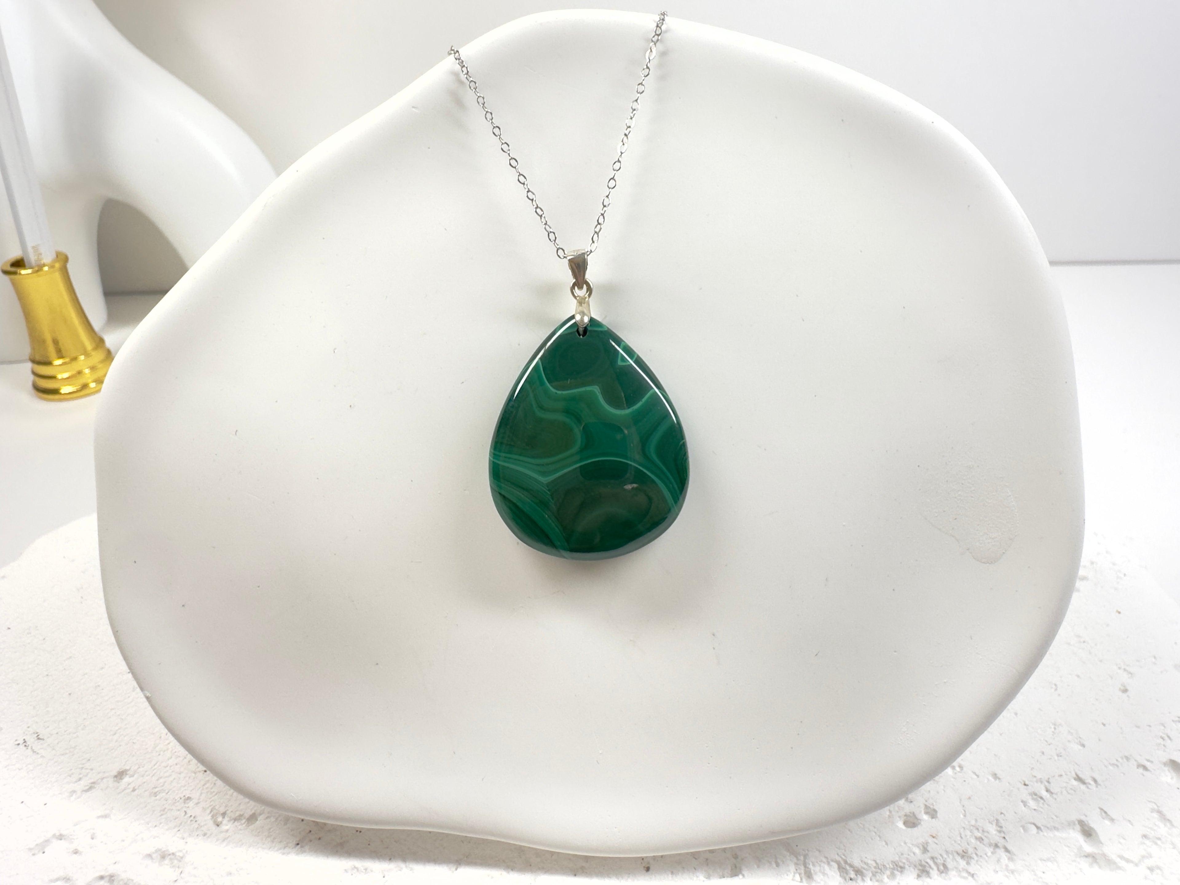 Malachite Pendant 3cm