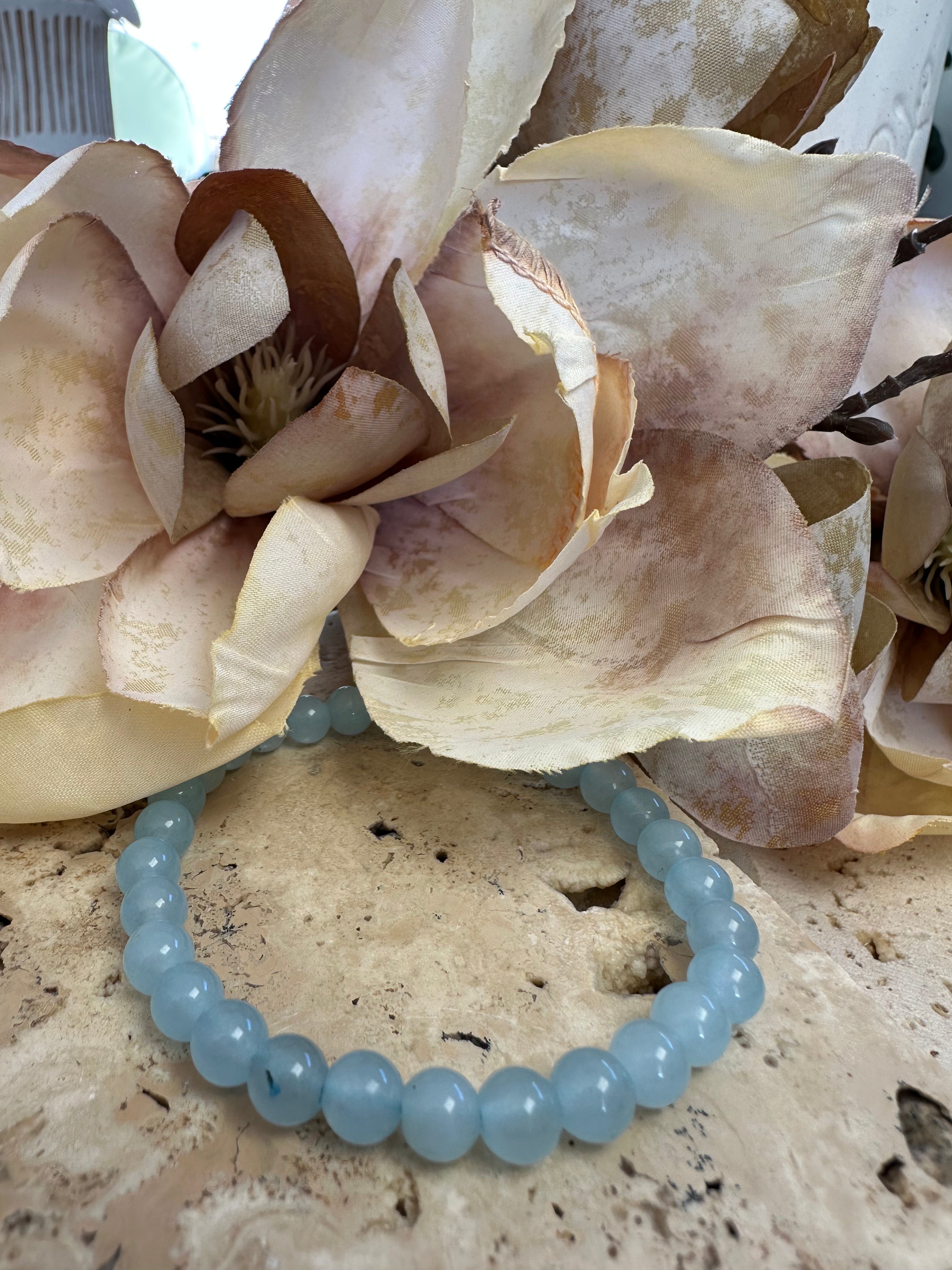 Blue Chalcedony 8mm