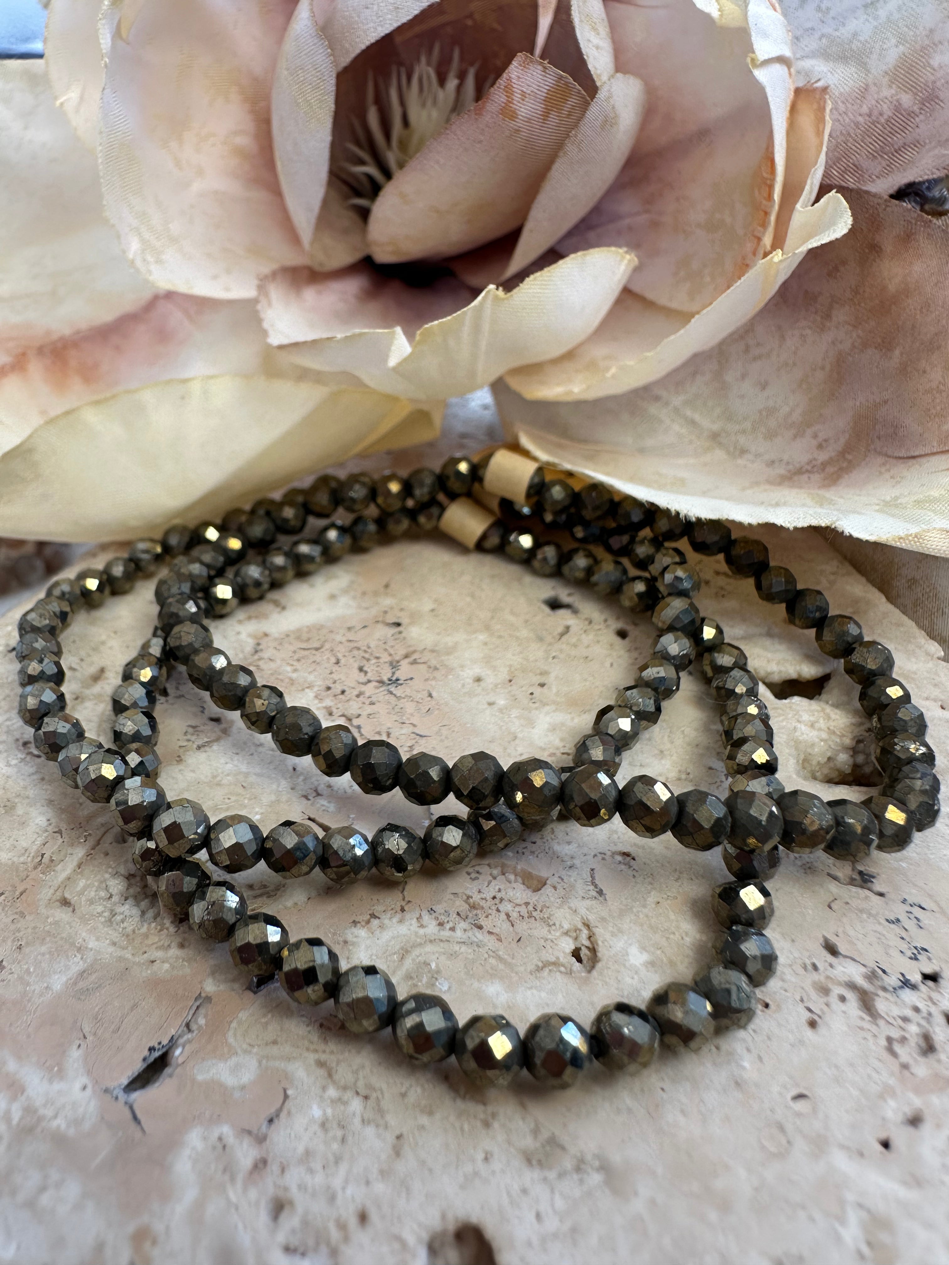 Faceted Pyrite 4mm