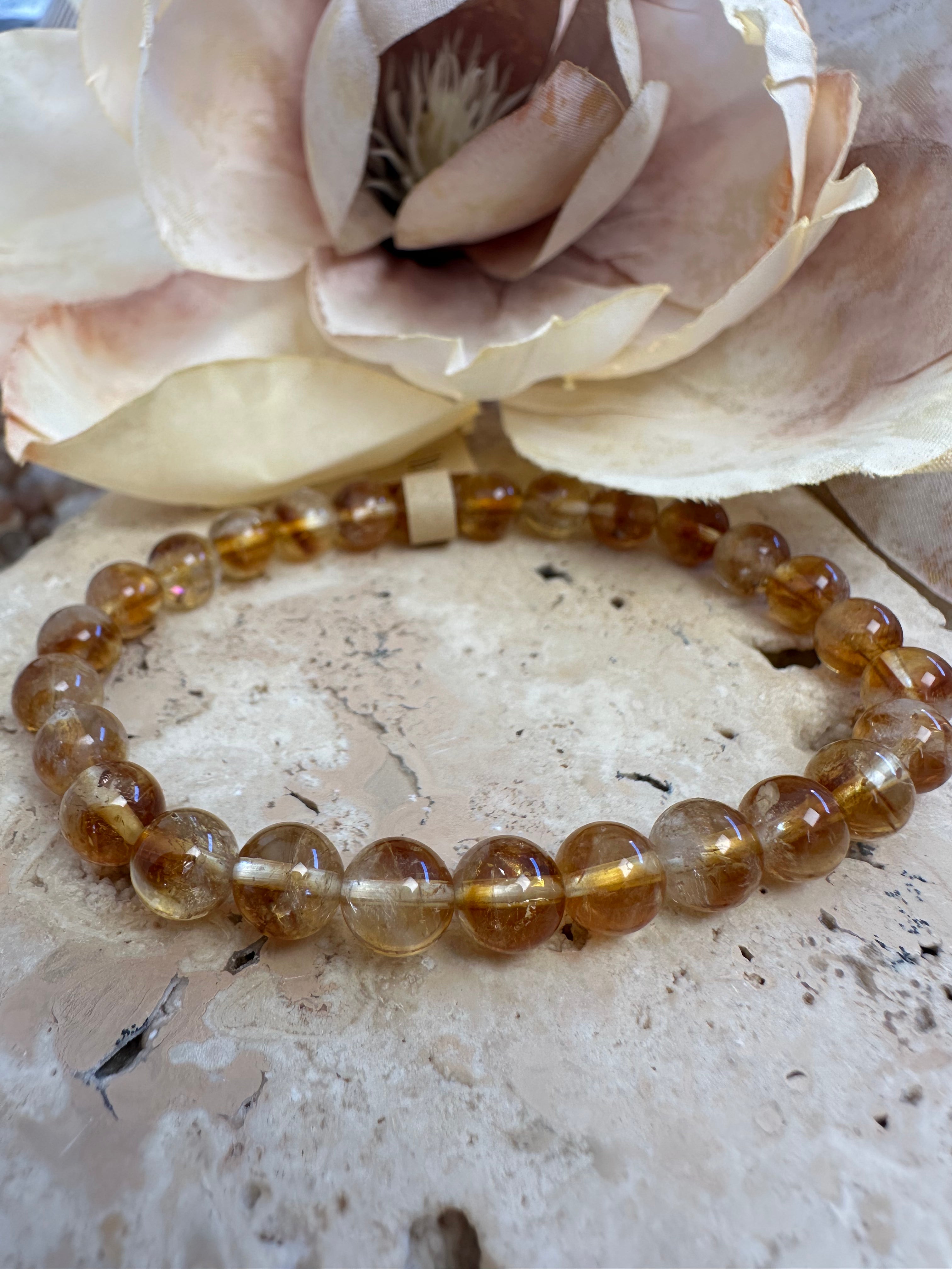 Heated 'Citrine' Amethyst 8mm