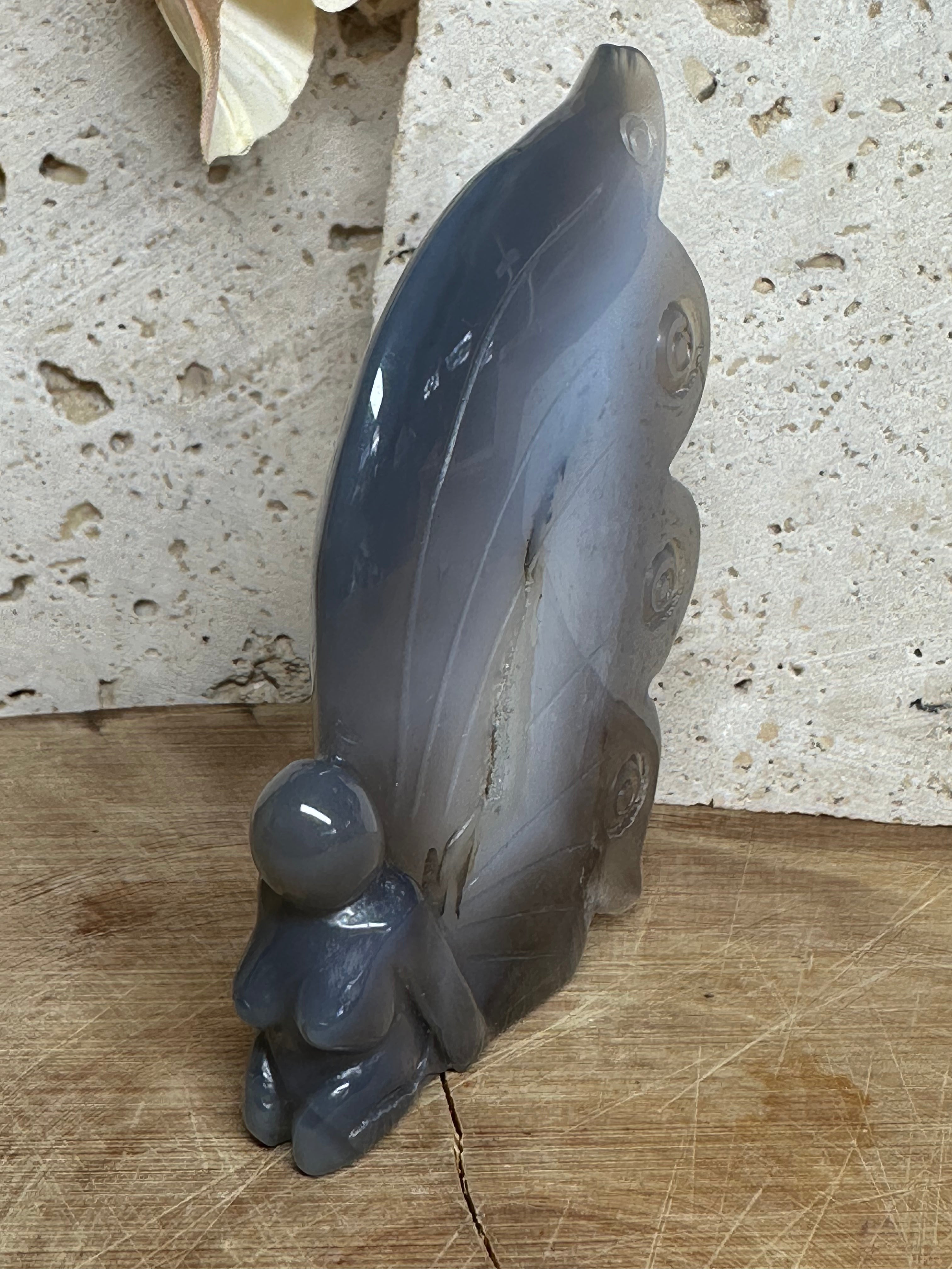 Drusy Agate Fairy Carving