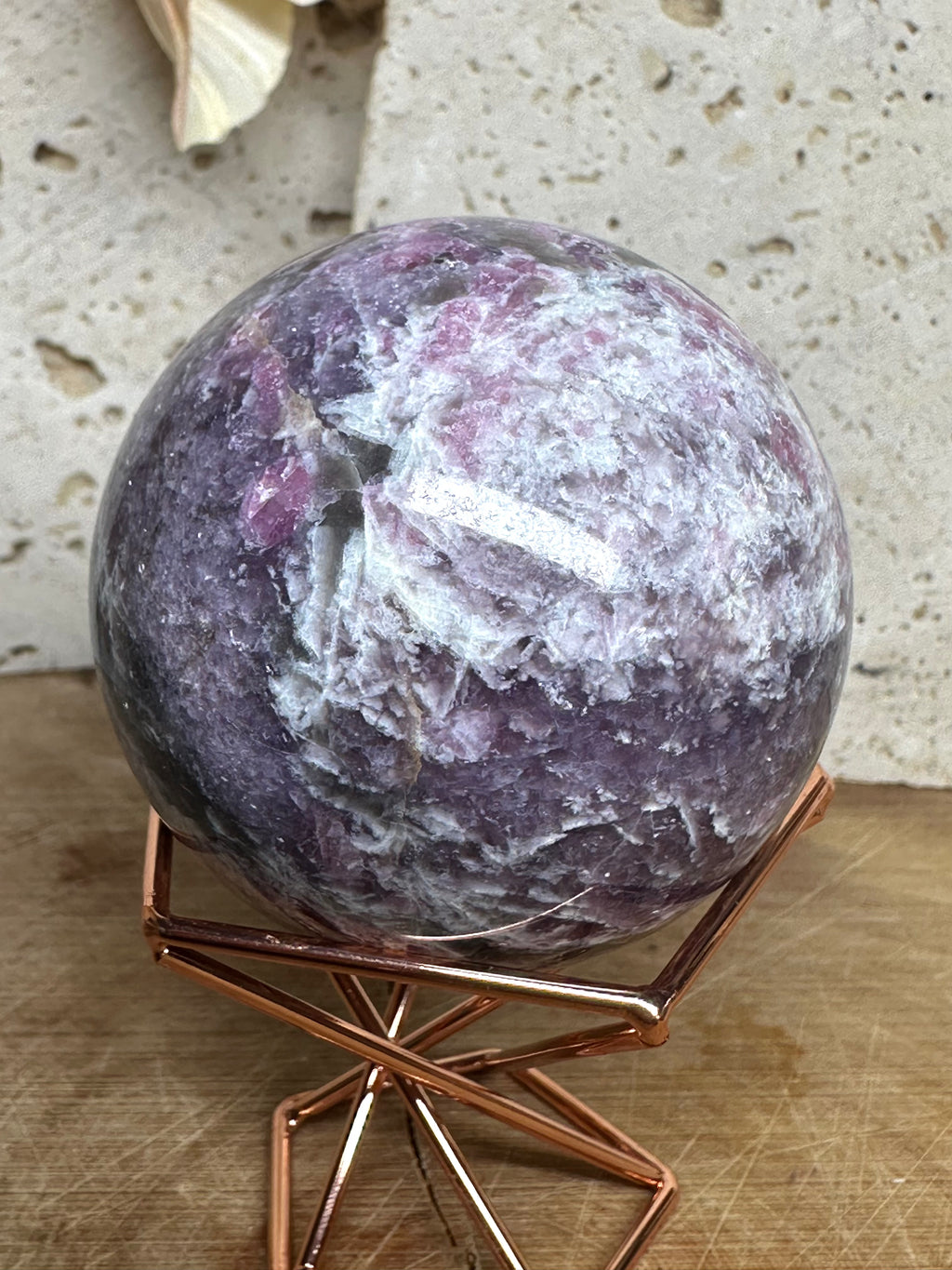 Pink Tourmaline Sphere
