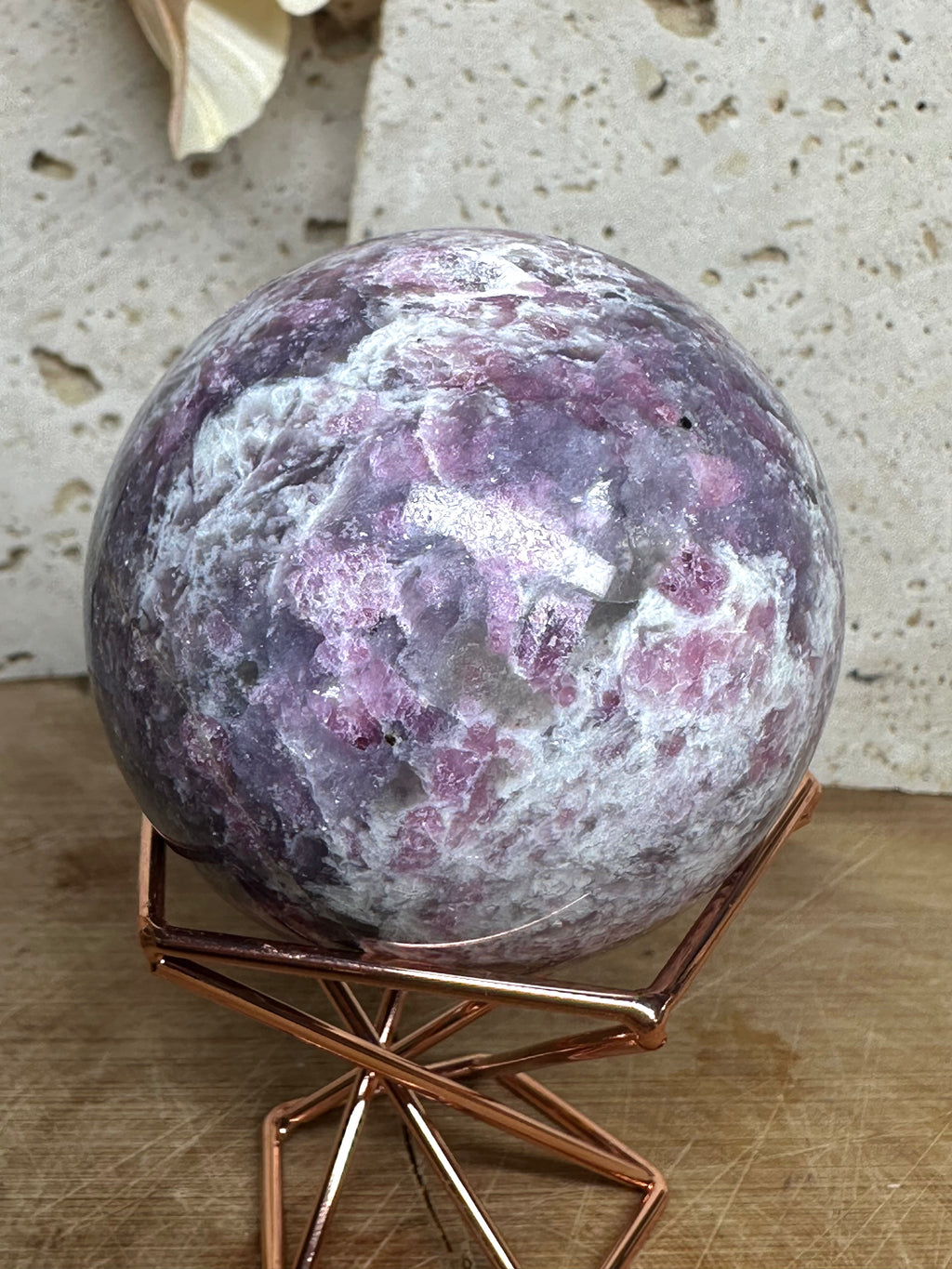 Pink Tourmaline Sphere