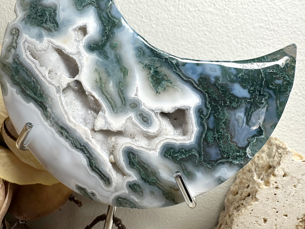 Moss Agate Moon