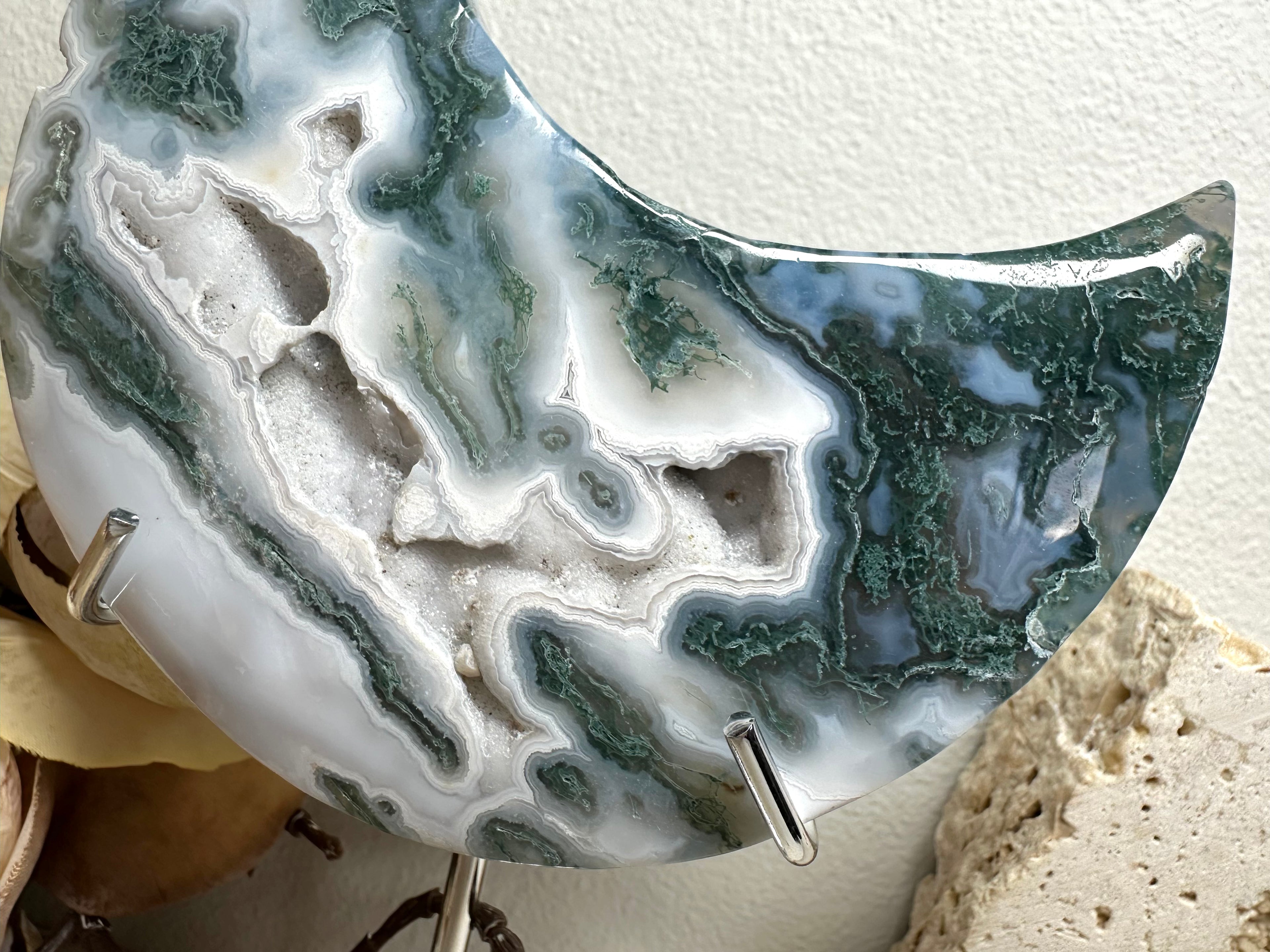 Moss Agate Moon