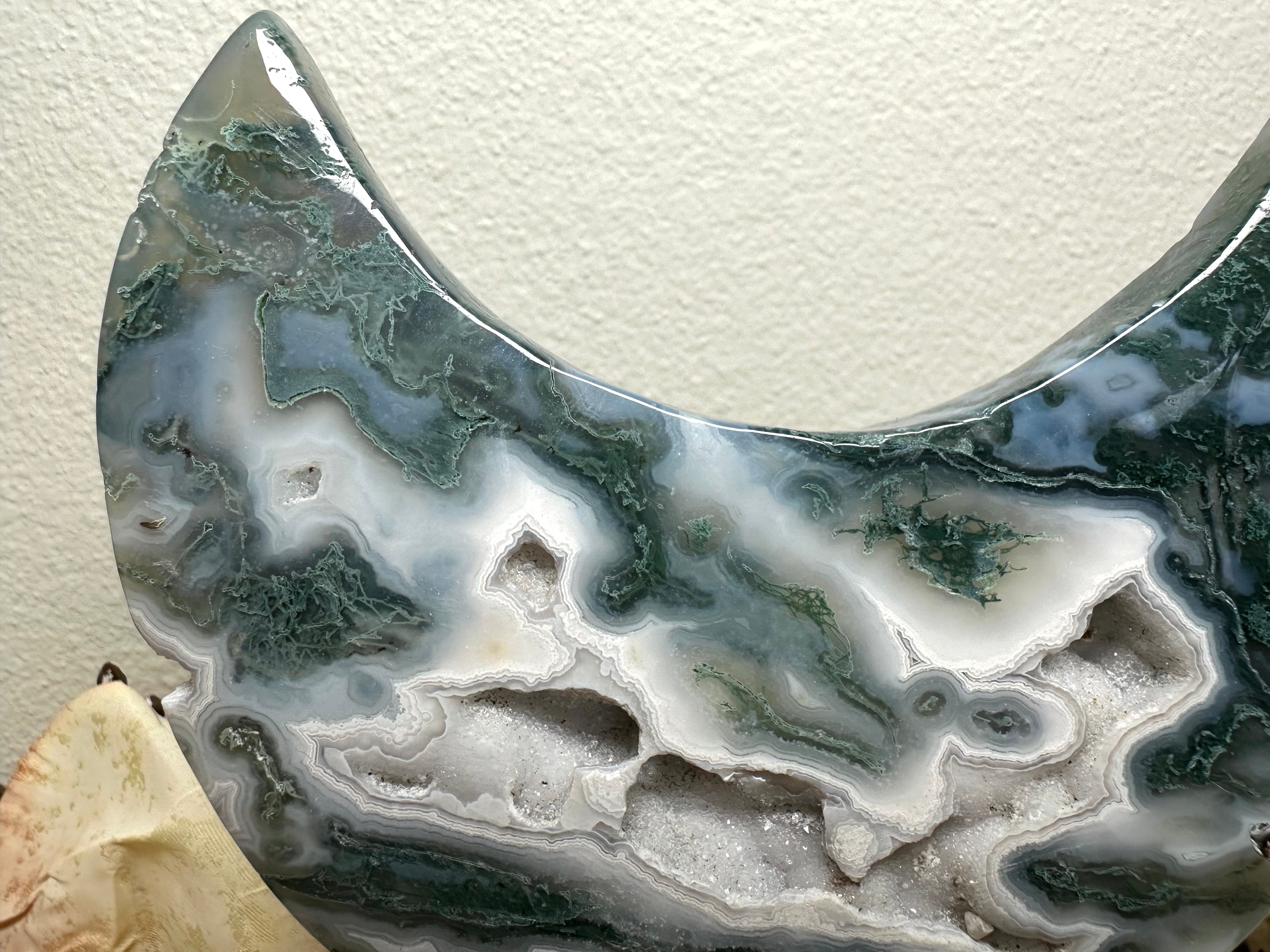 Moss Agate Moon
