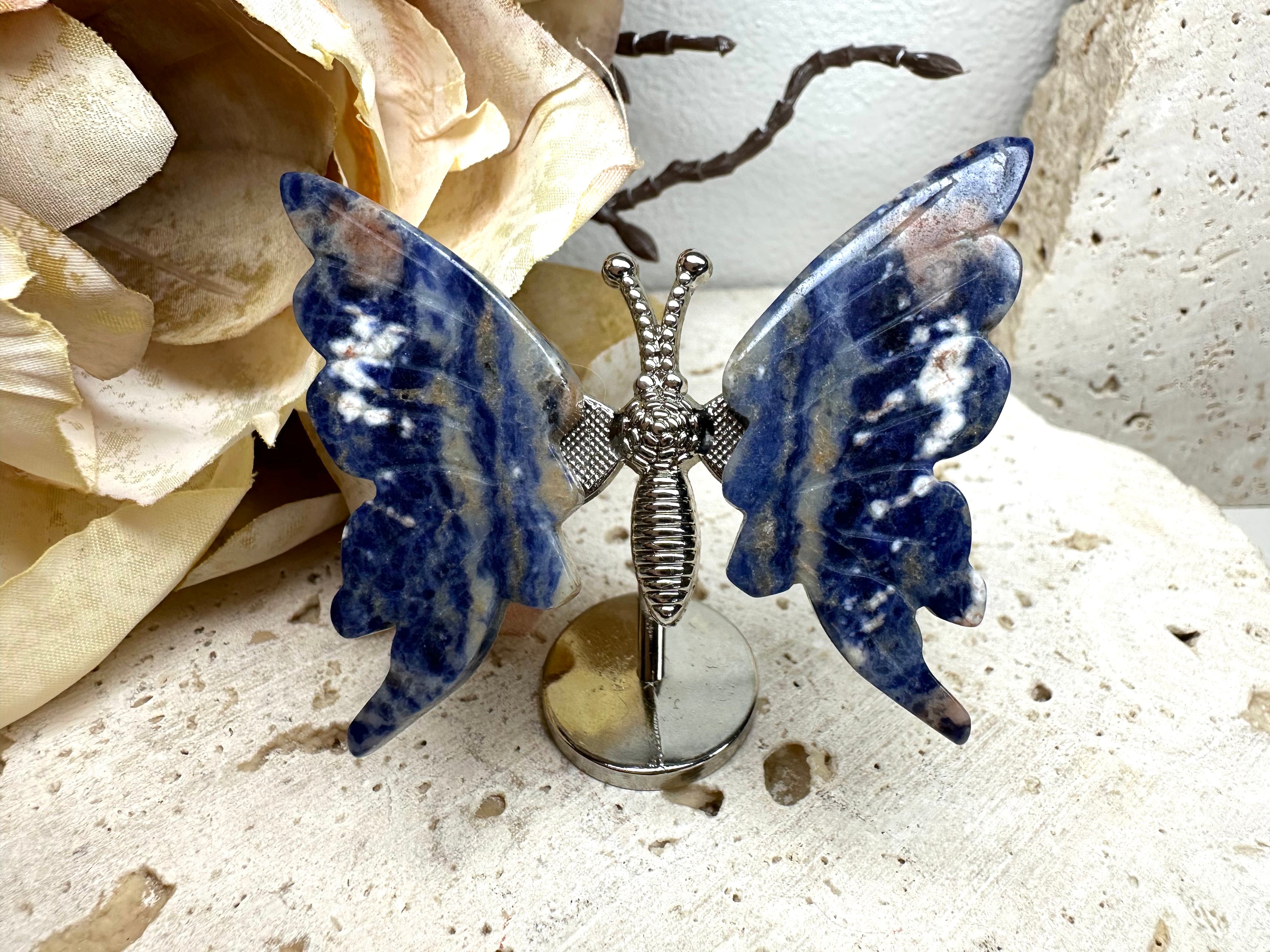 Mini Wings on Stand (multiple materials) 6.5cm