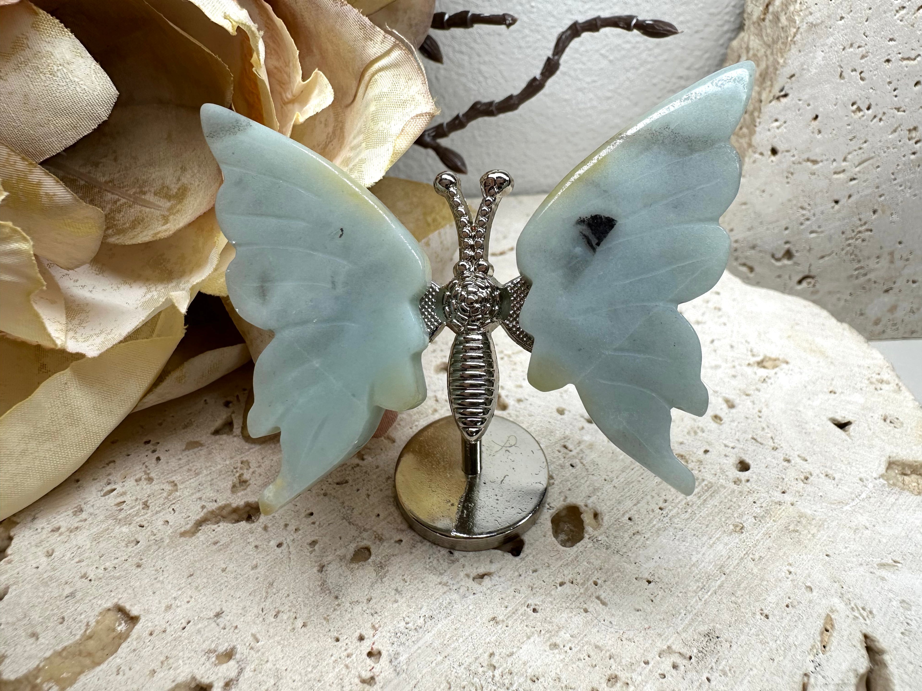 Mini Wings on Stand (multiple materials) 6.5cm