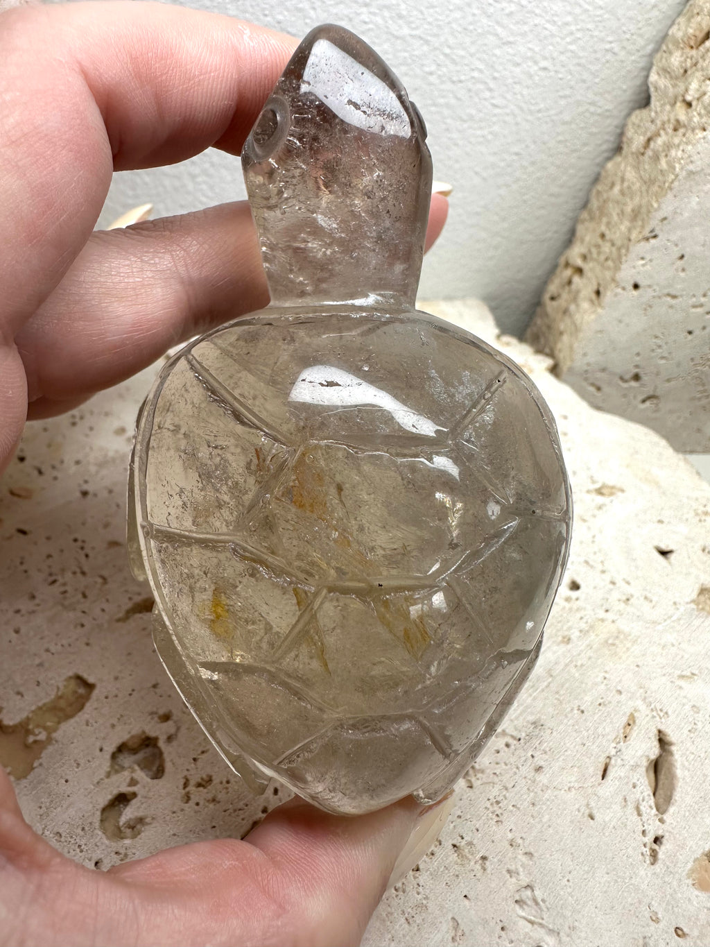 Smokey Turtle Carvings Three Sizes