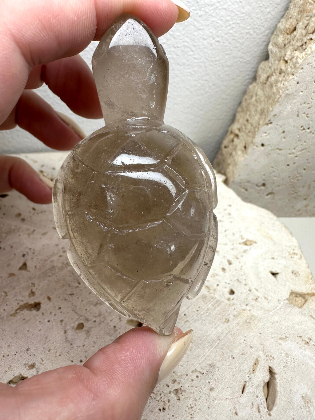 Smokey Turtle Carvings Three Sizes