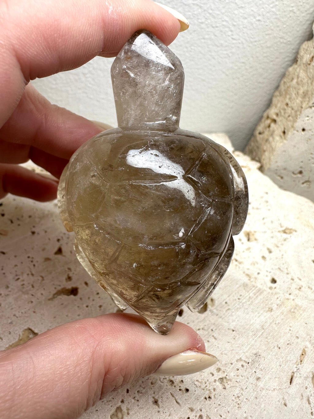 Smokey Turtle Carvings Three Sizes