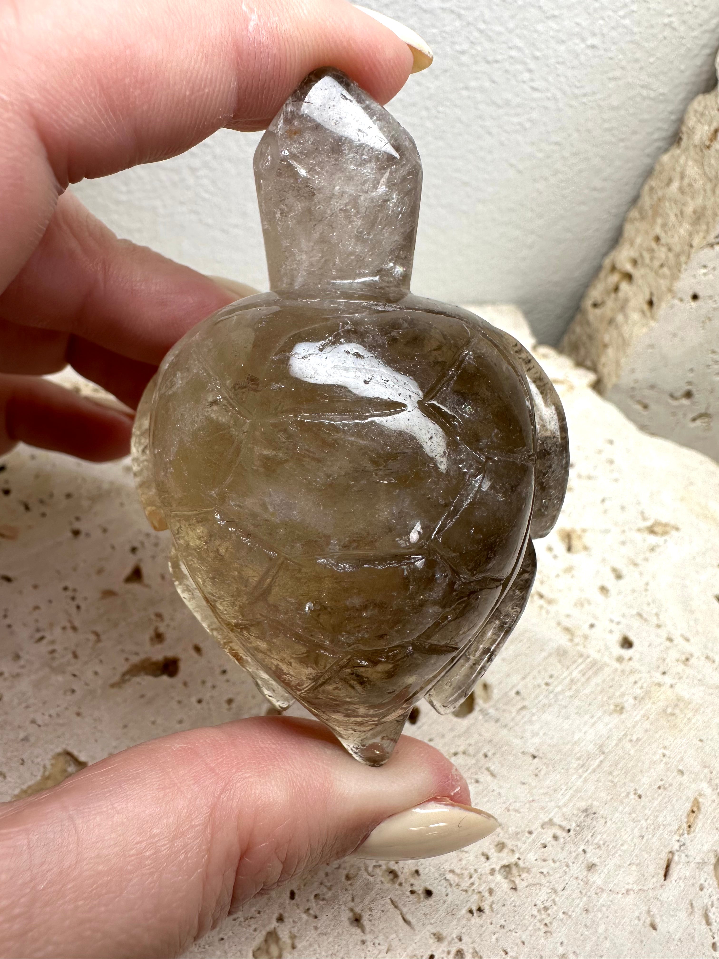 Smokey Turtle Carvings Three Sizes